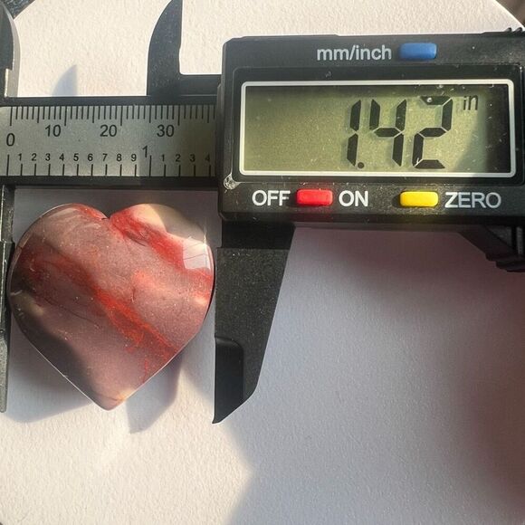 Mookaite Jasper Crystal Heart (#3) - Picture 8 of 10